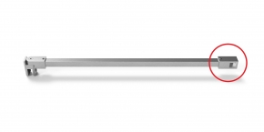 Raccord en T – Chromé brillant pour barre de stabilisation